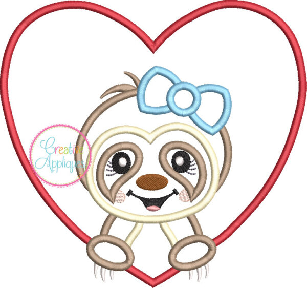 Valentine Animal Heart Applique Set 2 - Image 9