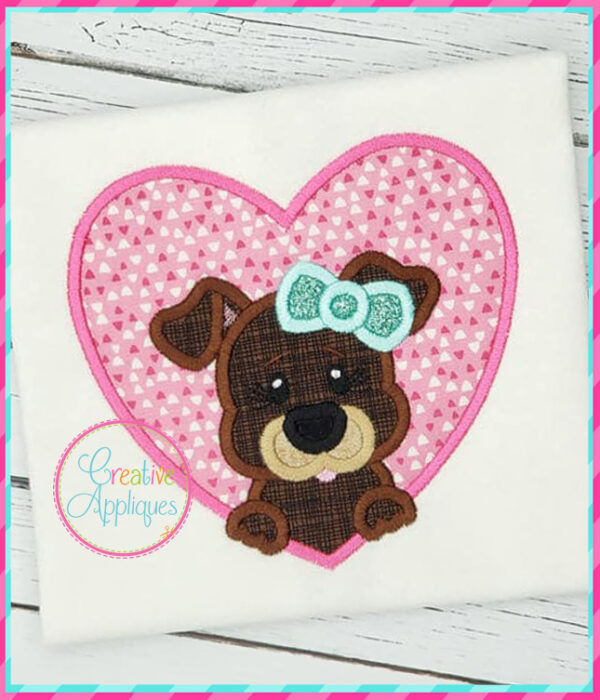 Valentine Animal Heart Applique Set 1 - Image 5