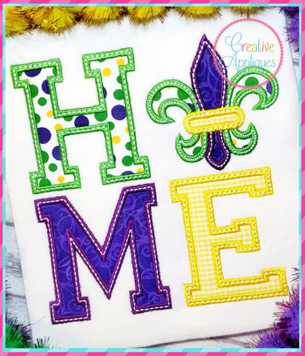 Home Fleur De Lis Applique