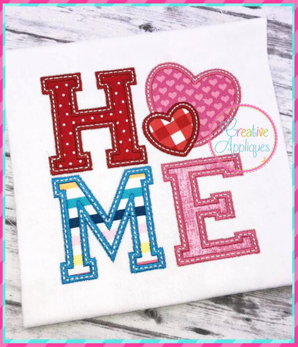 Home Hearts Applique