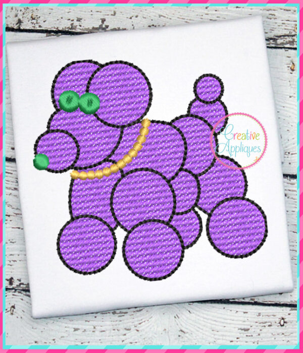 Sketch Stitch Bead Dog Embroidery