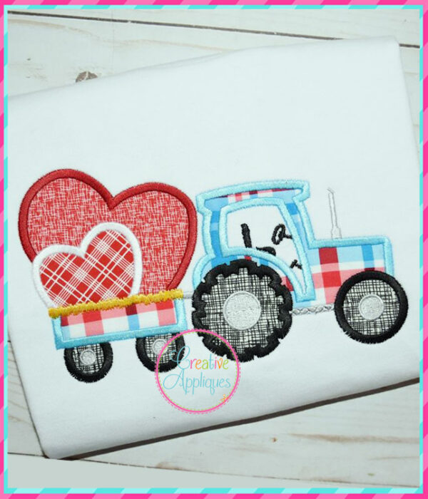 Tractor Hearts Applique - Image 5