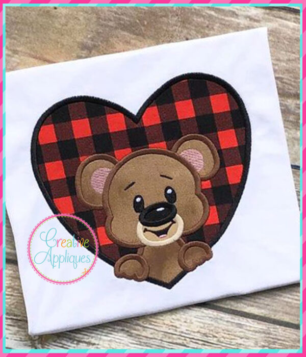 Valentine Animal Heart Applique Set 1 - Image 2