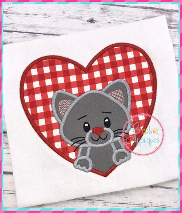 Valentine Animal Heart Applique Set 1 - Image 7