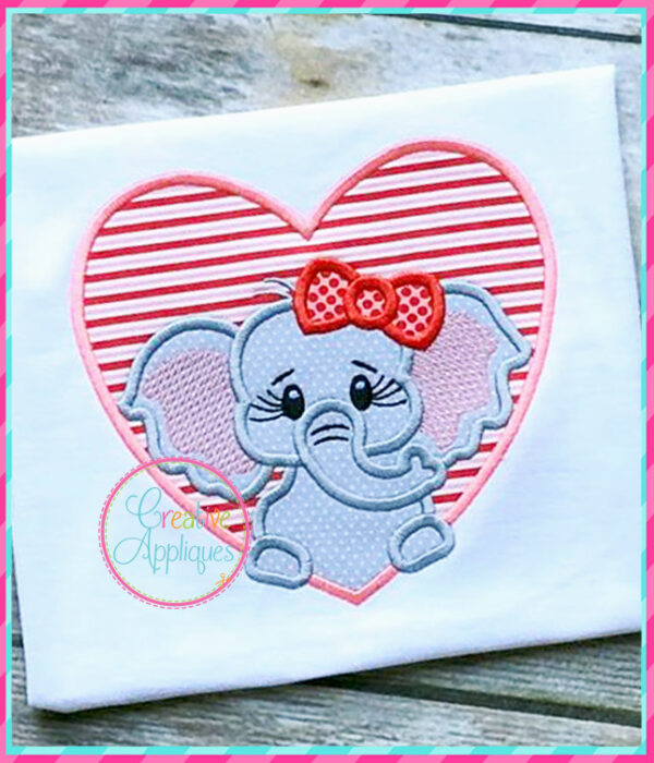 Valentine Animal Heart Applique Set 1 - Image 21