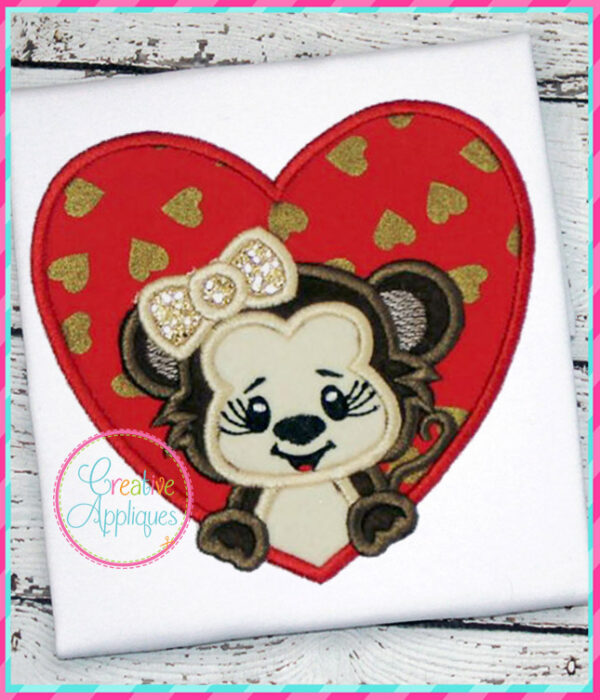 Valentine Animal Heart Applique Set 2 - Image 12