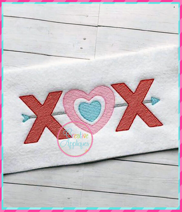 Sketch Stitch XOX Embroidery - Image 2