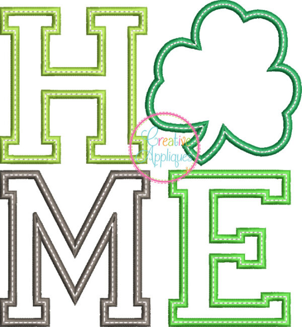 Home Clover Applique - Image 2