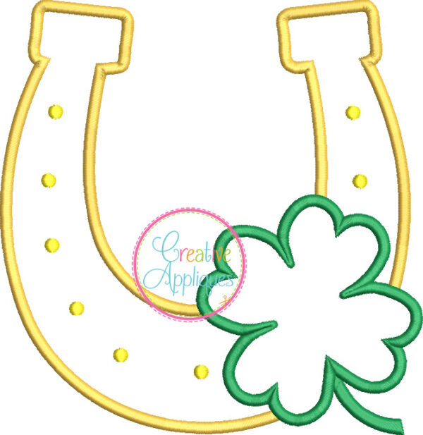 Horseshoe Clover Applique - Image 3