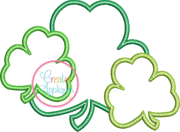 Clover Trio Applique - Image 2