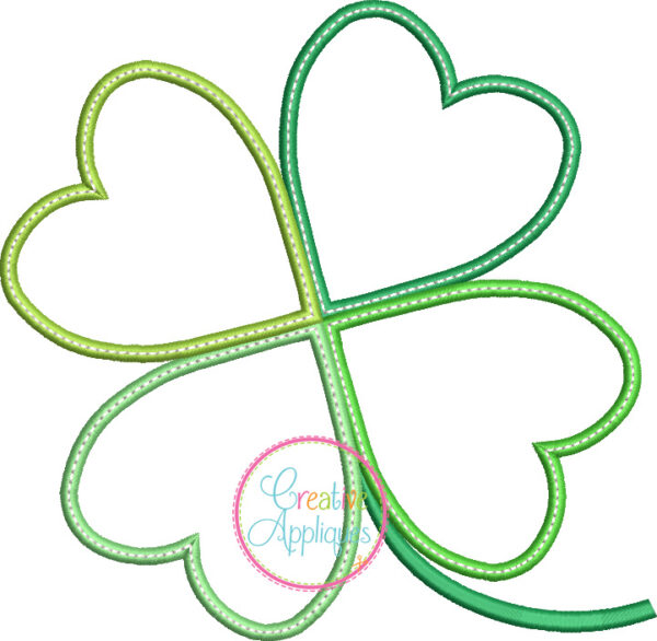 4 Leaf Shamrock Applique - Image 2