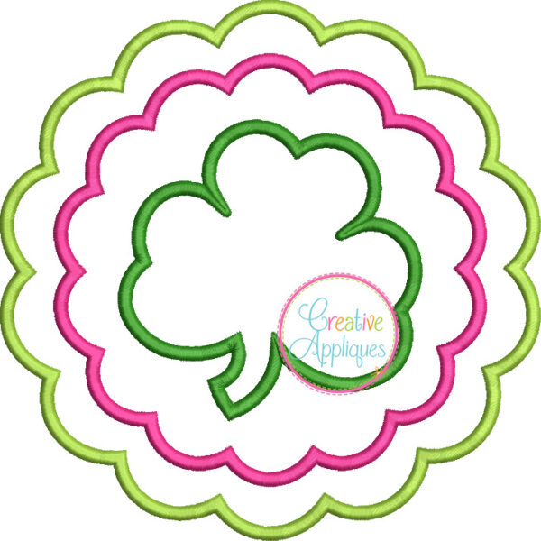 Shamrock Scallop Applique - Image 2