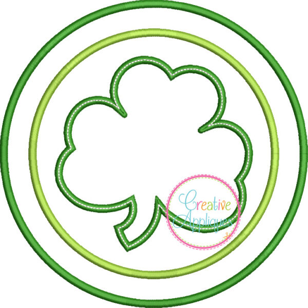 Shamrock Circle Applique - Image 2