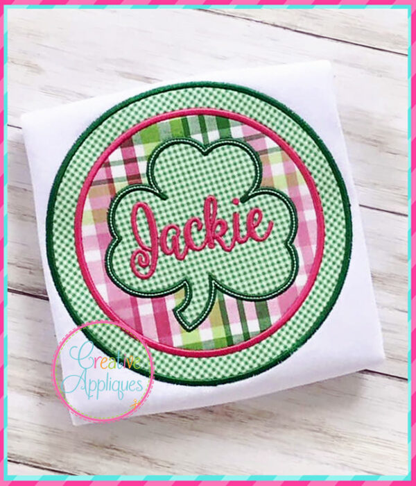 Shamrock Circle Applique - Image 3