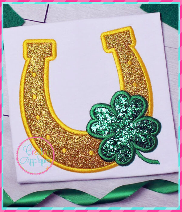 Horseshoe Clover Applique - Image 2