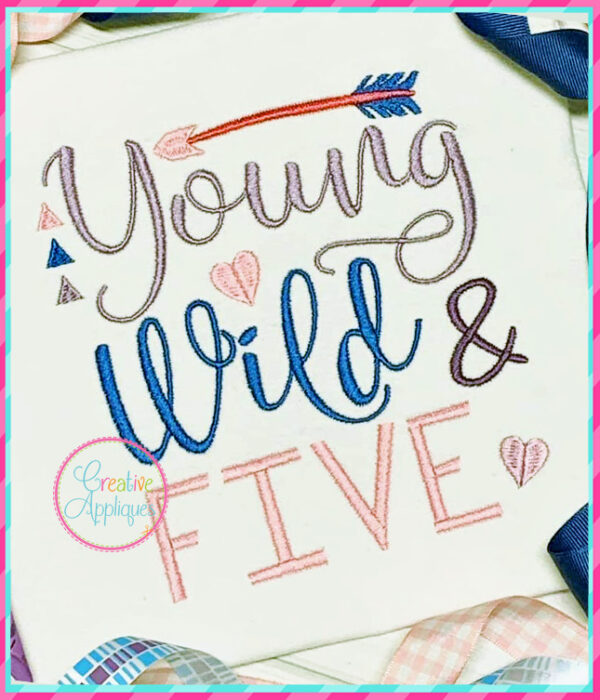 Young Wild Five Embroidery - Image 2