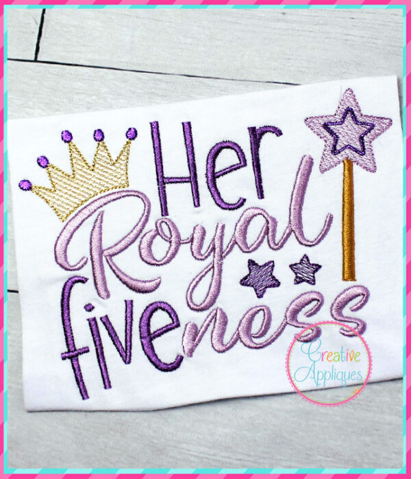 Her Royal Five ness Embroidery - Image 3