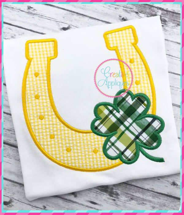 Horseshoe Clover Applique