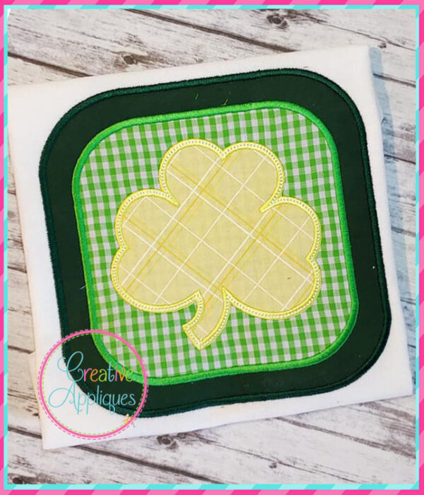 Shamrock Square Applique