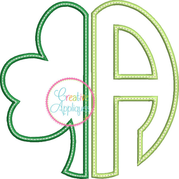 Half Shamrock Alphabet Applique - Image 2