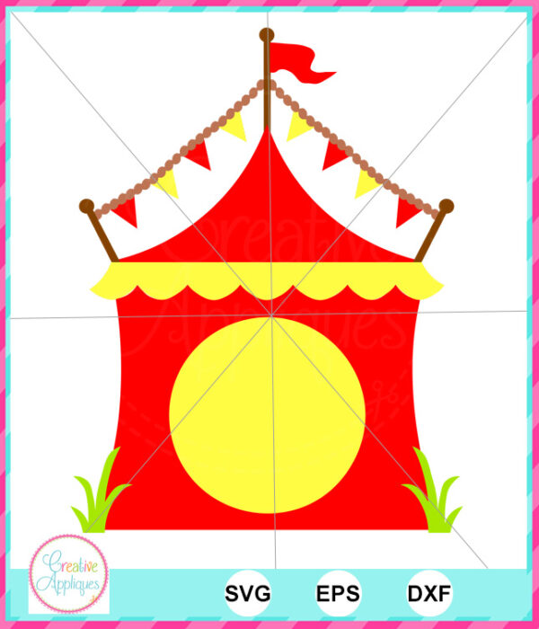 Monogram Circus Tent Cut File