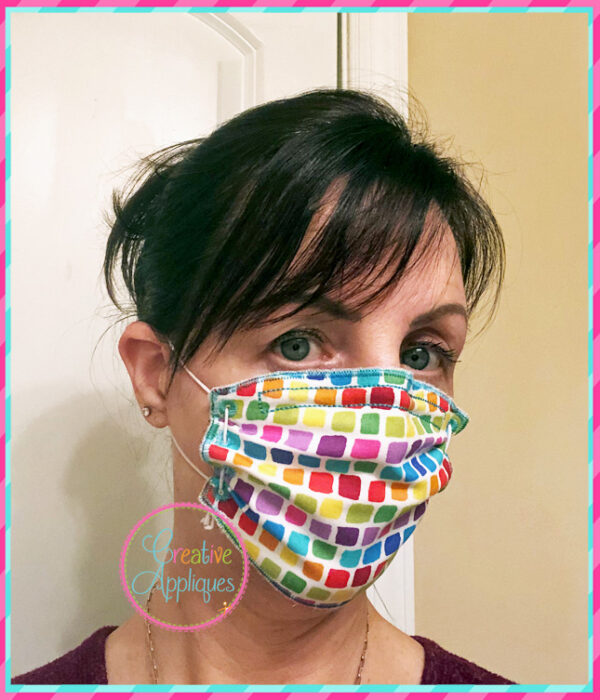 In The Hoop Zigzag Stitch Face Mask