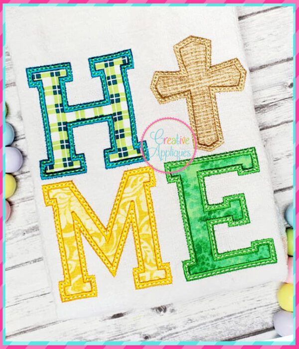 Home Cross Applique