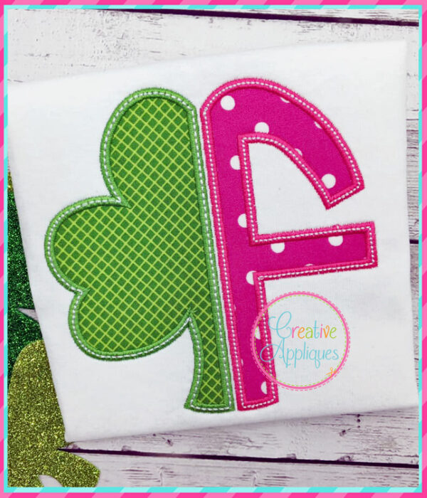 Half Shamrock Alphabet Applique - Image 6