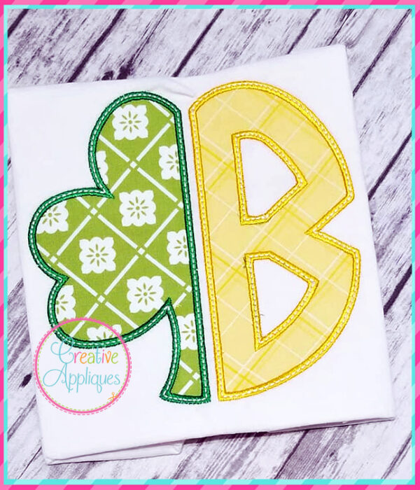 Half Shamrock Alphabet Applique - Image 5