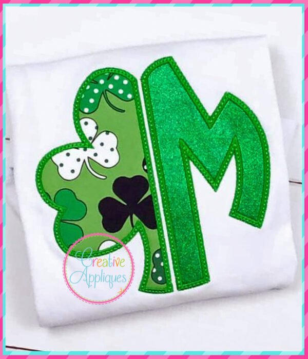 Half Shamrock Alphabet Applique - Image 7