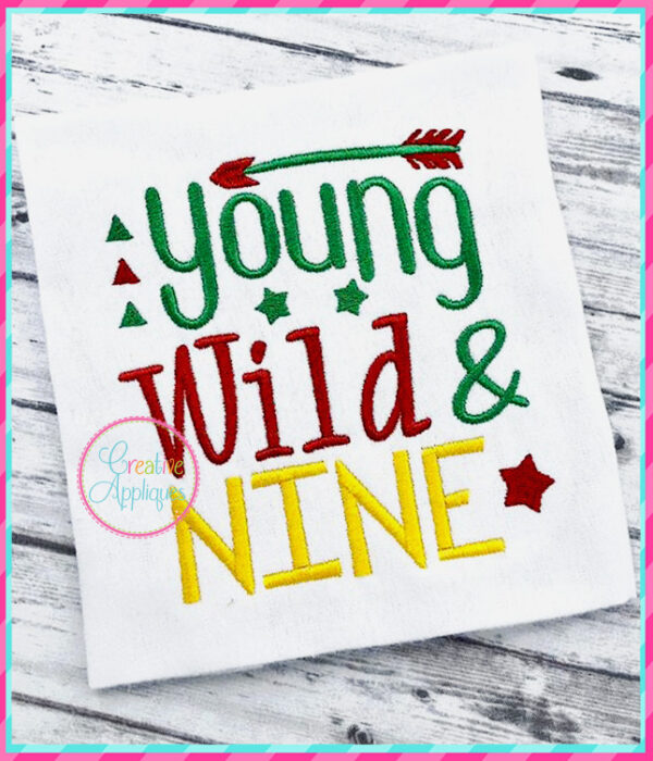 Young Wild & Nine Embroidery