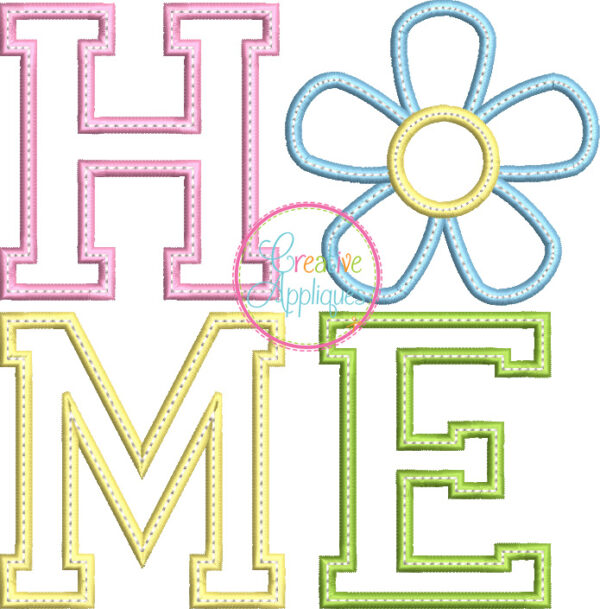 Home Flower Applique - Image 2