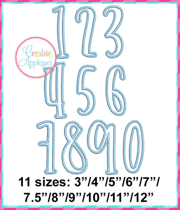 Farmhouse Lemonade Numbers Applique - Image 2