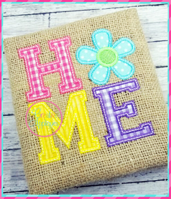 Home Flower Applique