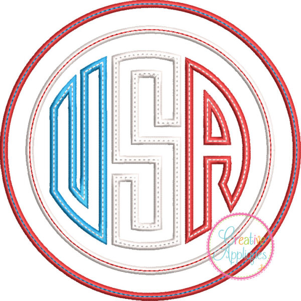 USA Circle Applique - Image 2