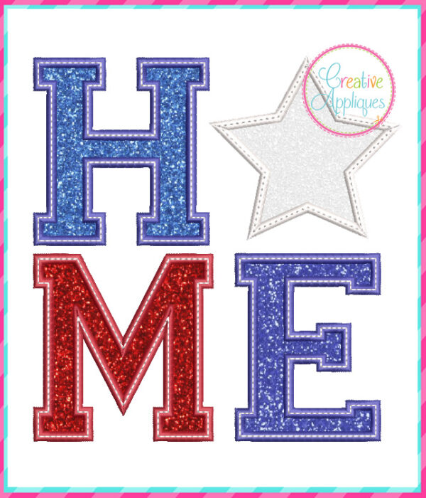 Home Star Applique