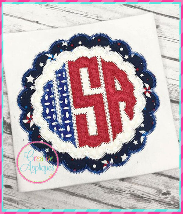 Zigzag Stitch USA Scallop Applique - Image 3