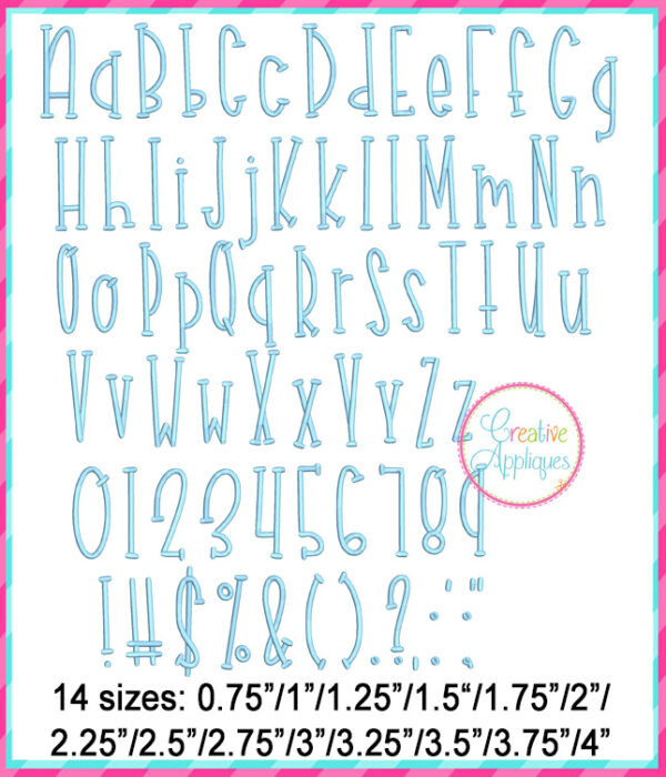 Donuts Embroidery Font - Image 2