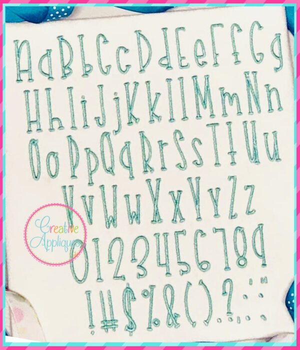 Donuts Embroidery Font - Image 3