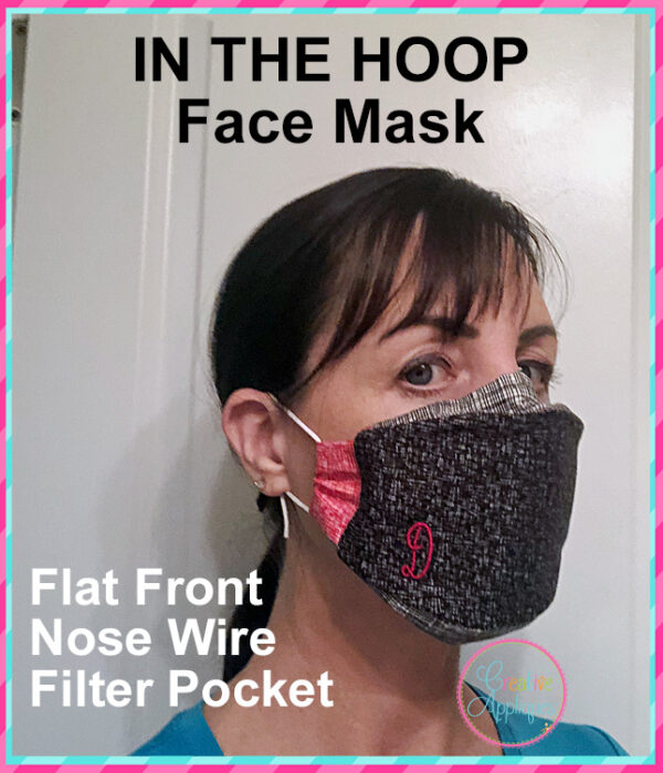 In The Hoop Flat Front Face Mask with Pocket - Image 5