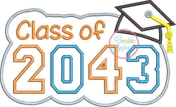 Class of 2043 Applique - Image 2