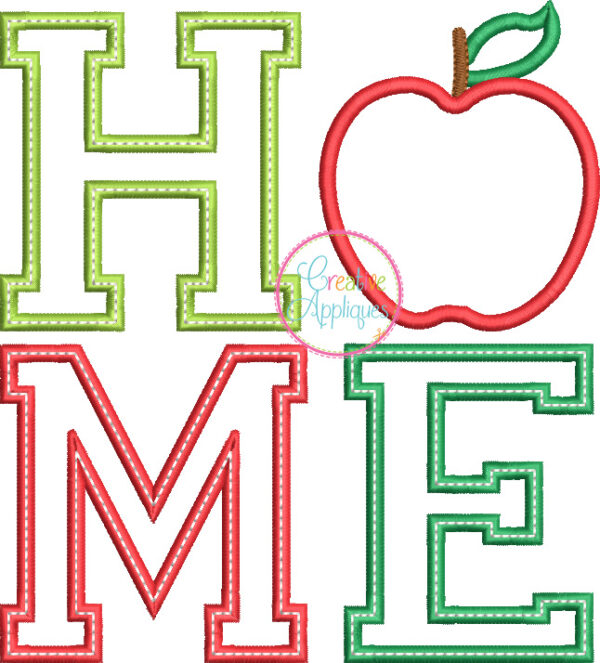 Home Apple Applique - Image 2