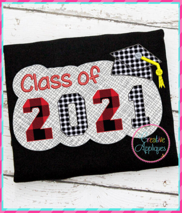 Bean Stitch Class of 2021 Applique