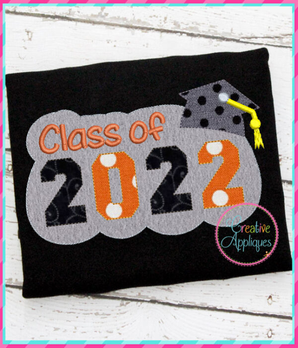 Bean Stitch Class of 2022 Applique