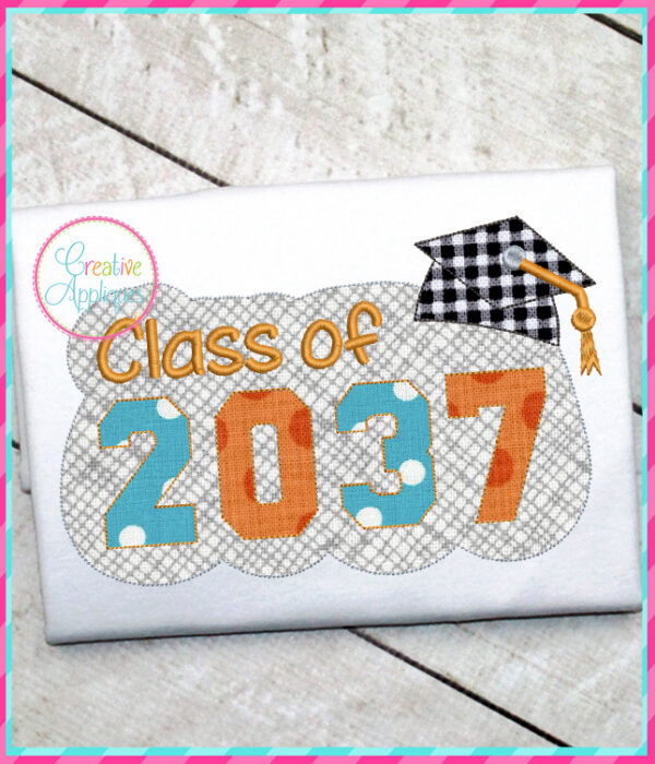 Bean Stitch Class of 2037 Applique