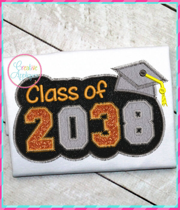 Zigzag Stitch Class of 2038 Applique