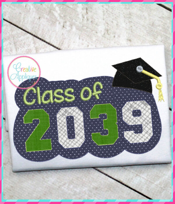 Bean Stitch Class of 2039 Applique