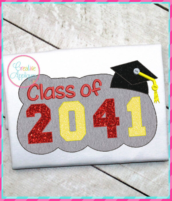 Bean Stitch Class of 2041 Applique