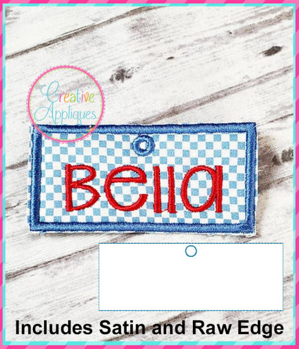 Tags In The Hoop Machine Embroidery Design - Image 8