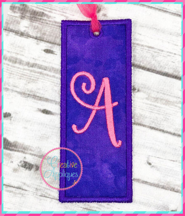 Rectangle Vertical Tag In The Hoop Machine Embroidery Design - Image 2